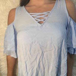 LIGHT BLUE TOP !!